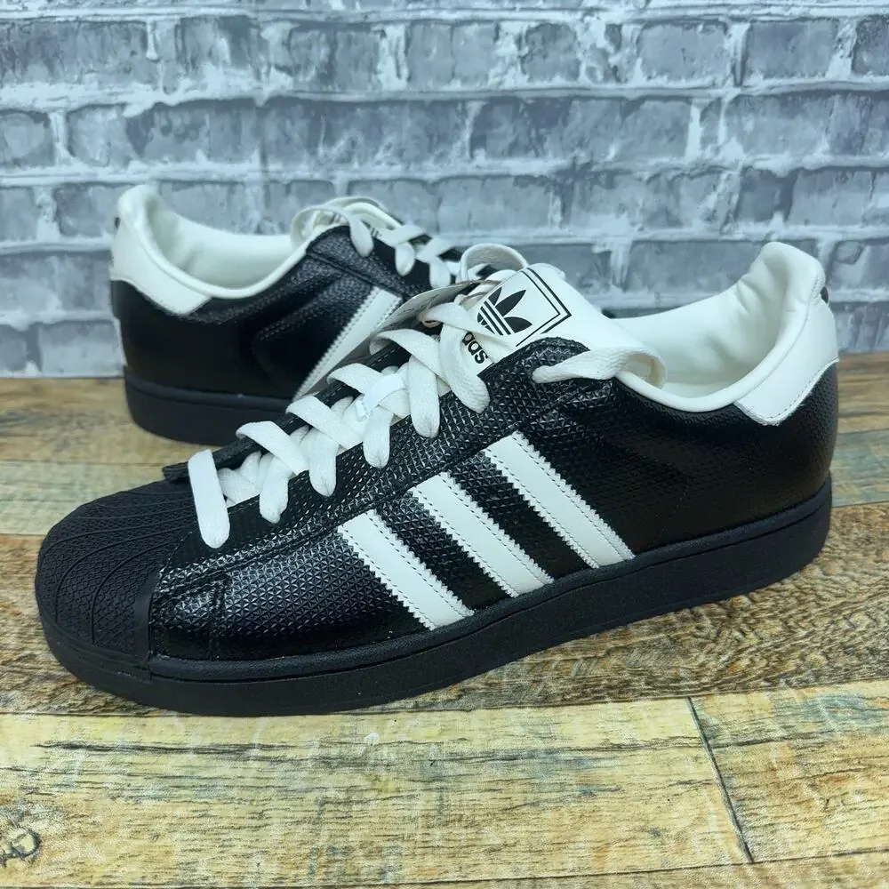 adidas Superstar II Core Black Core White IH9268 Mens Size 13 New Rare